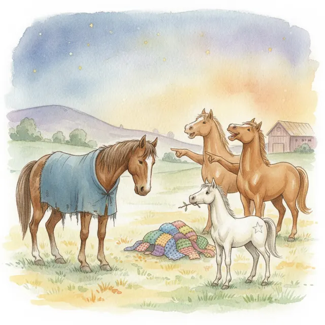 A Blanket for Old Bo story for kids illustration
