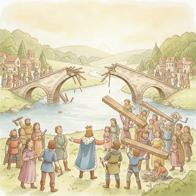 A Bridge for the Whole Kingdom story for kids illustration