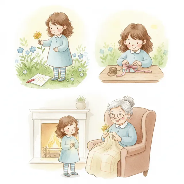 A Gift for Grandma story for kids illustration