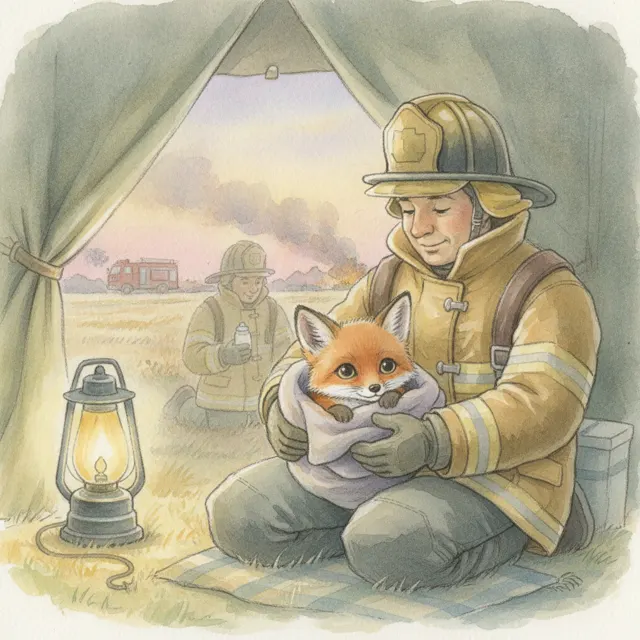 A Home for the Little Fox story for kids illustration