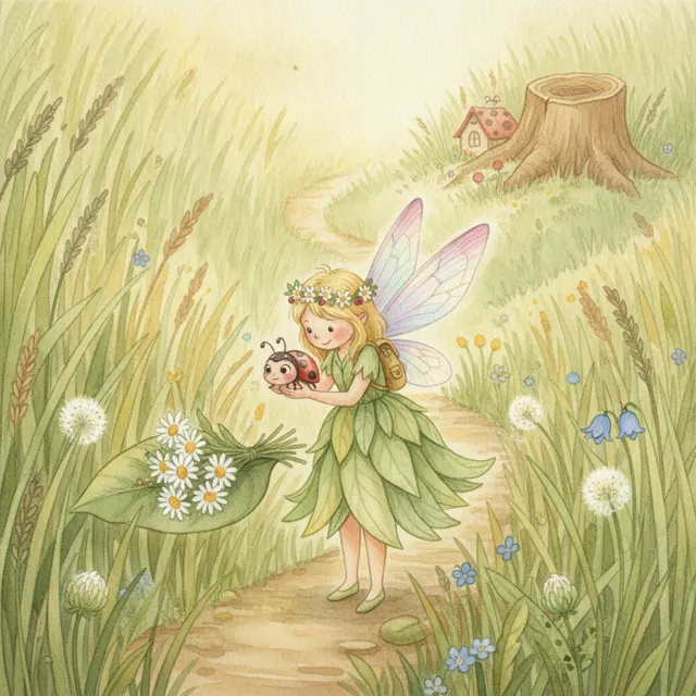 A Home for the Lost Ladybug story for kids illustration