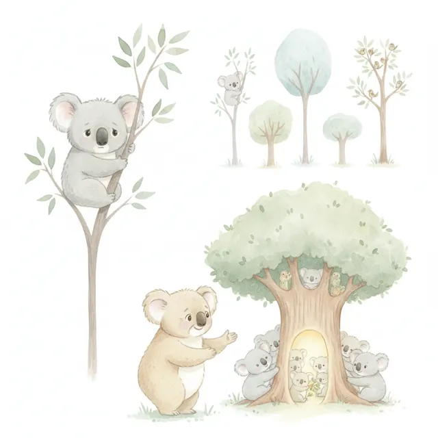 A Home in the High Branches story for kids illustration