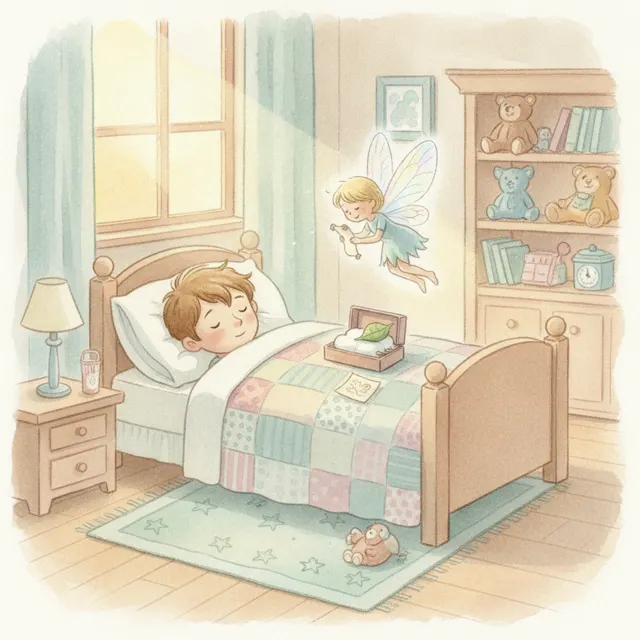 A Little Box for the Fairy story for kids illustration