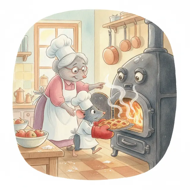 A Pinch of Courage Pie story for kids illustration