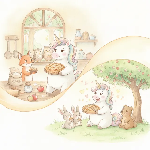 A Slice for Everyone story for kids illustration