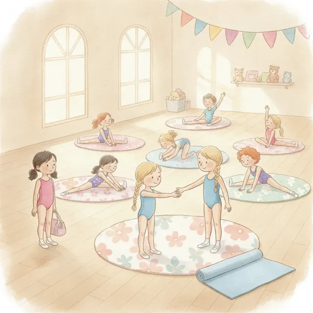 A Spot for the New Gymnast story for kids illustration