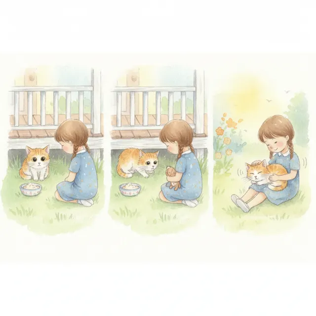 A Spot for the Shy Cat story for kids illustration