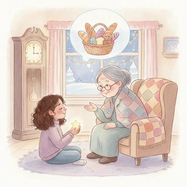 A Wish for the New Year story for kids illustration