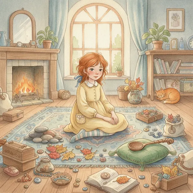 Amber and the Missing Spoon story for kids illustration