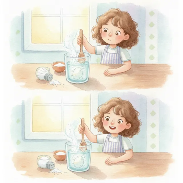 Ana and the Floating Egg story for kids illustration