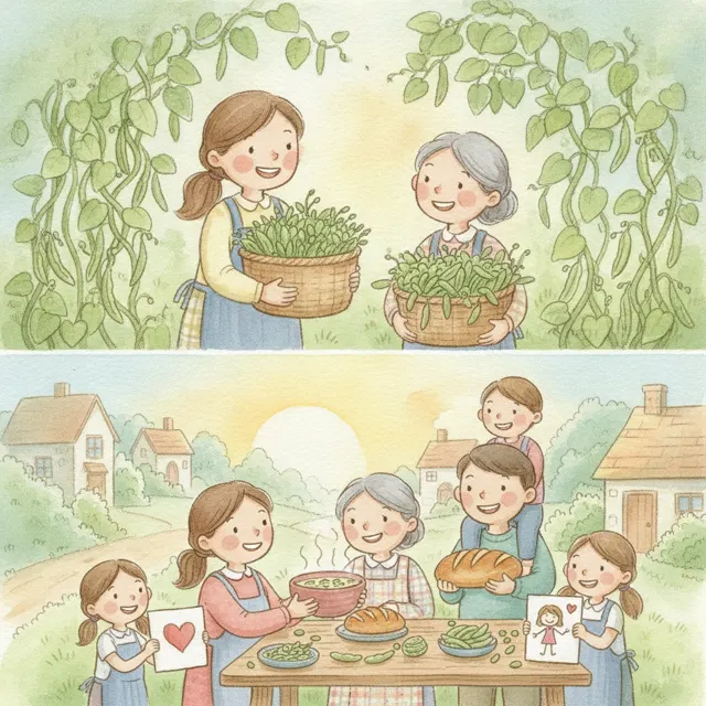 Beans for Everyone story for kids illustration