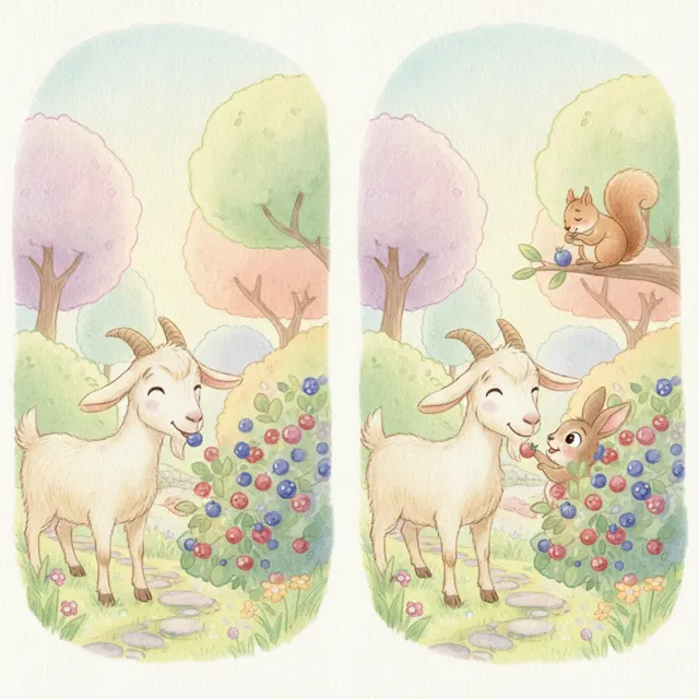 Bella and the Berry Patch story for kids illustration