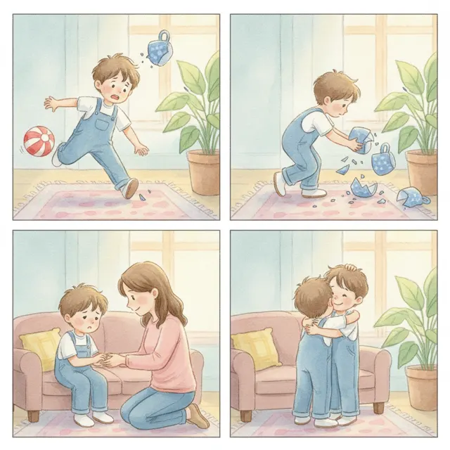 Ben Tells the Truth story for kids illustration