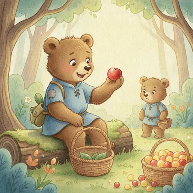 Bram and the Last Berry story for kids illustration