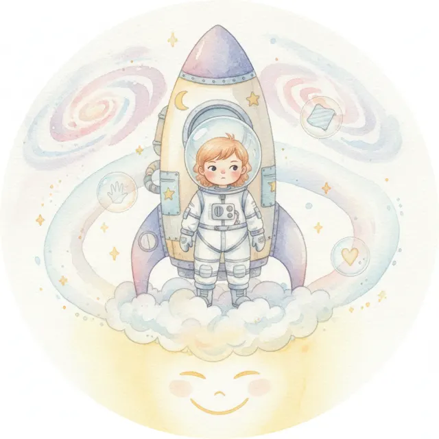 Brave Little Nova's First Launch story for kids illustration