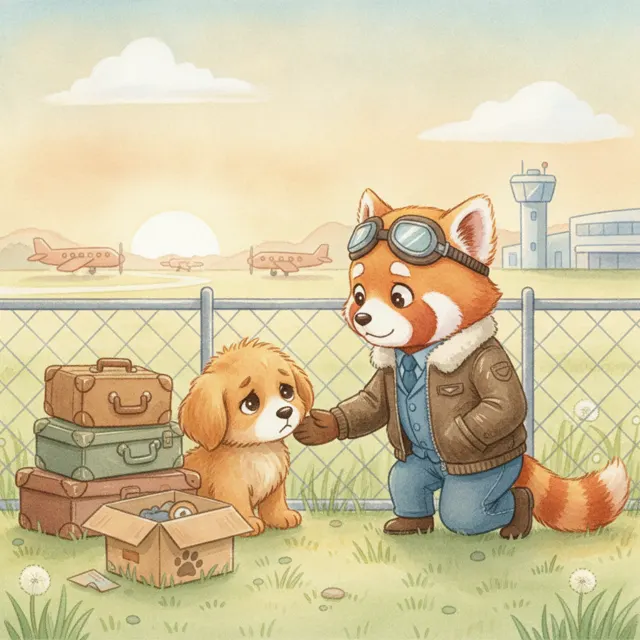 Captain Ray and the Lost Puppy story for kids illustration