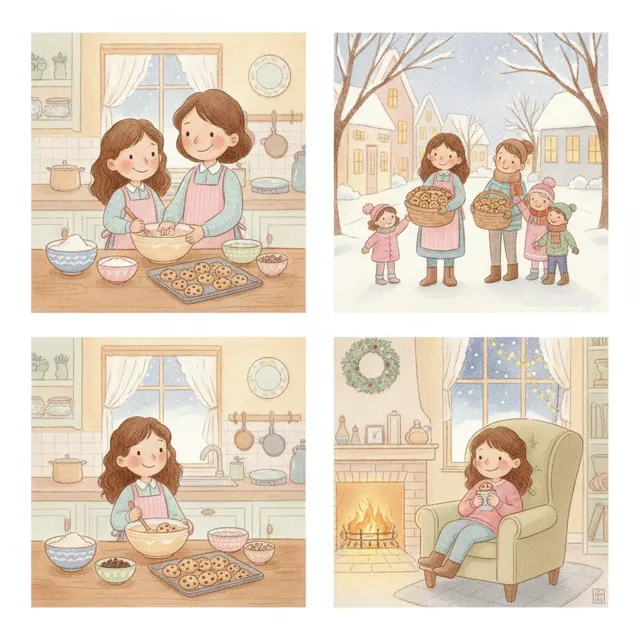 Cara's Cookie Delivery story for kids illustration