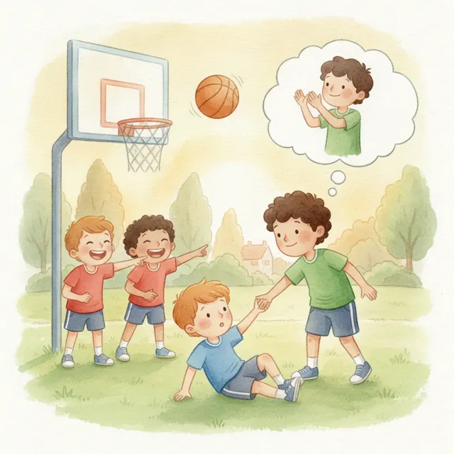 Cheering for the Other Team story for kids illustration