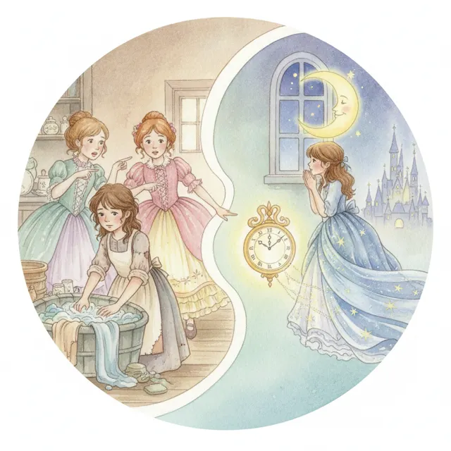 Cindy and the Moon Clock story for kids illustration