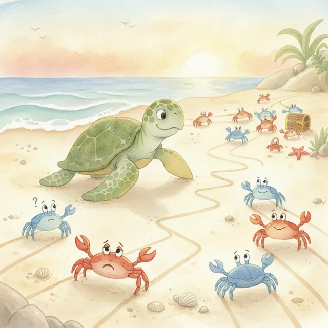 Clancy the Sideways Walker story for kids illustration