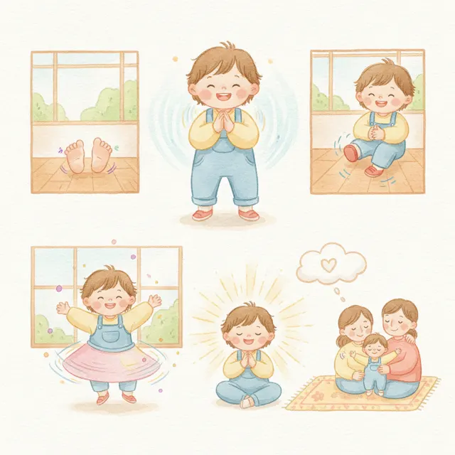 Clap, Clap, Clap Your Hands story for kids illustration