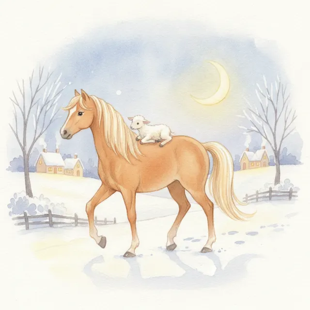 Coco and the Lost Lamb story for kids illustration