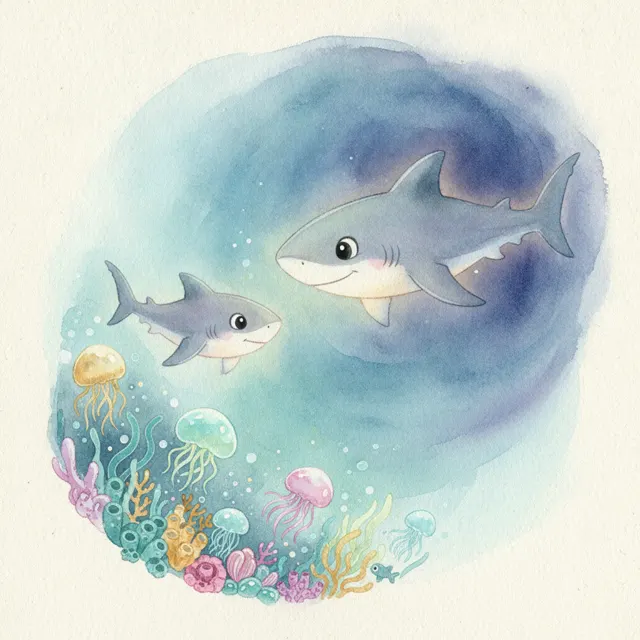 Coco Swims to the Deep Water story for kids illustration