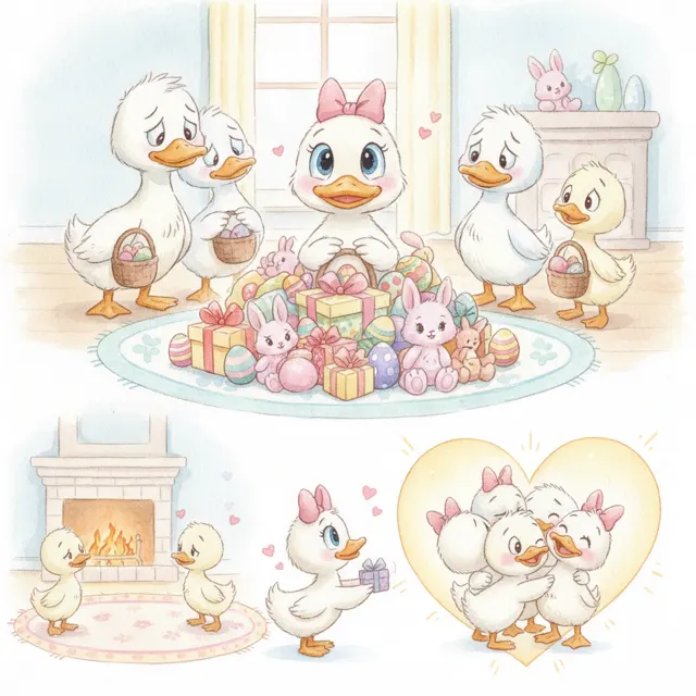 Daisy Says Thank You story for kids illustration