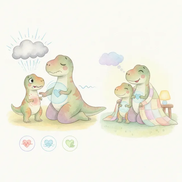 Deep Breaths, Little One story for kids illustration
