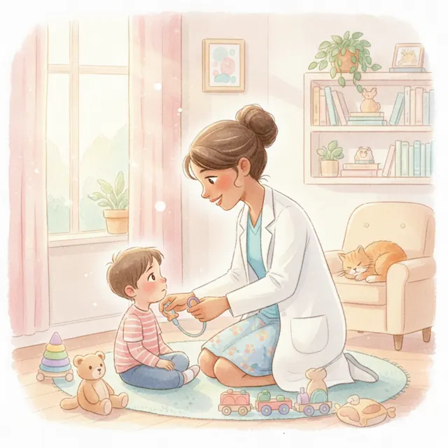 Dr. Nina Listens story for kids illustration