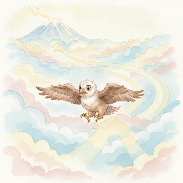 Eagle Finds Its Way Home story for kids illustration