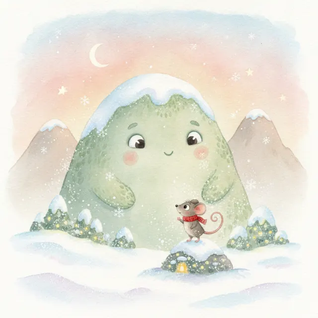 Echo's First Snow story for kids illustration