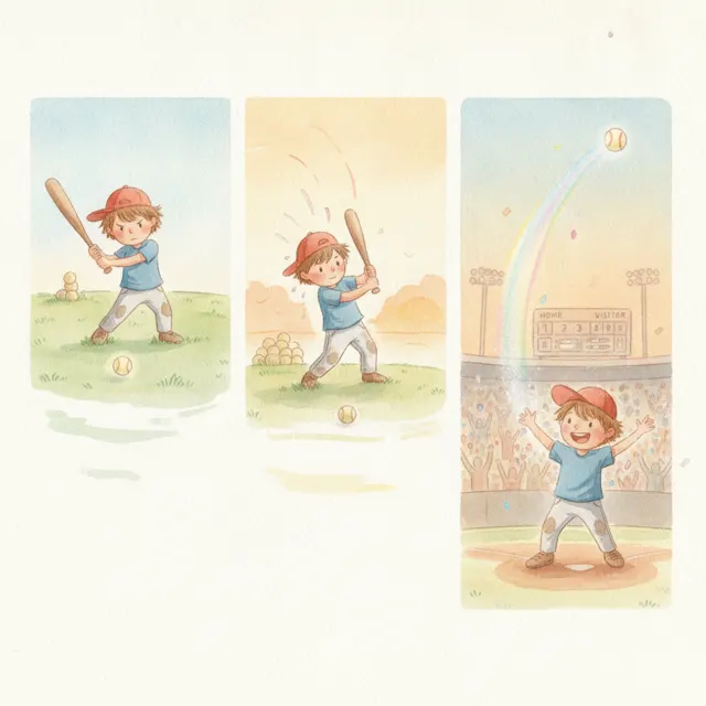 Eli's Last Try story for kids illustration