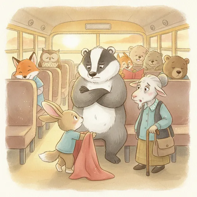 Everyone Gets a Seat story for kids illustration