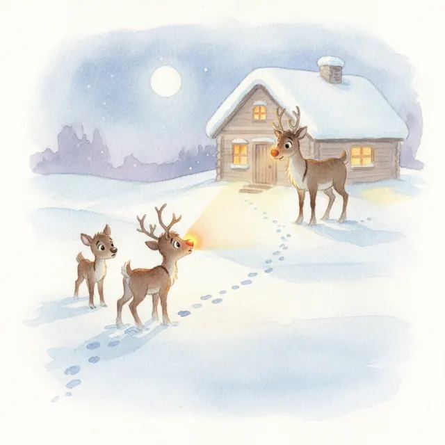 Finn Finds the Lost Calf story for kids illustration