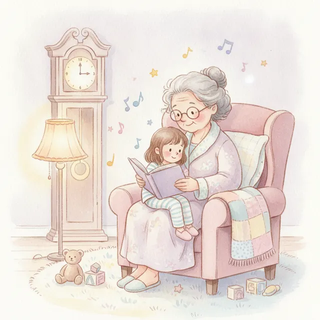 Grandma's Half Hour story for kids illustration