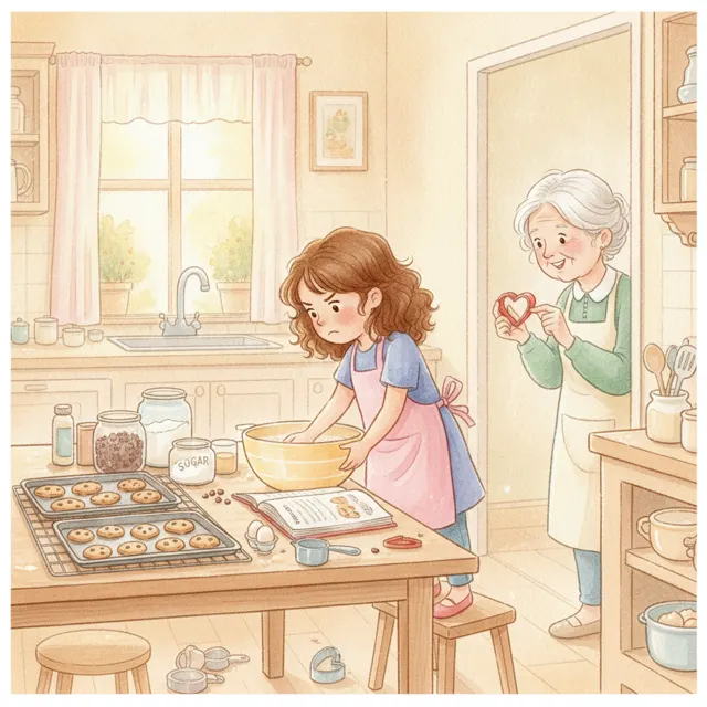 Grandma's Secret Ingredient story for kids illustration