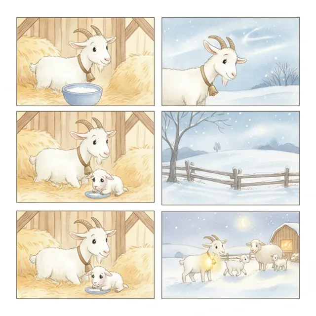 Hazel and the Lost Lamb story for kids illustration