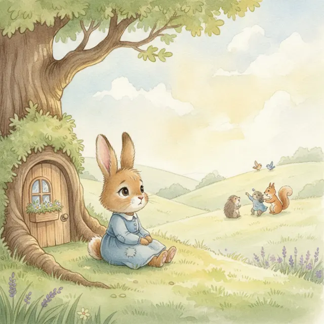 Hazel Finds a Friend story for kids illustration