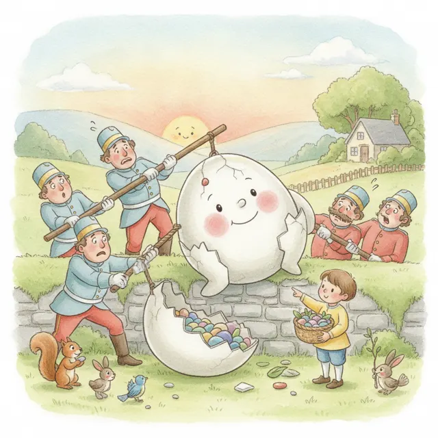 Humpty's Helpful Friends story for kids illustration