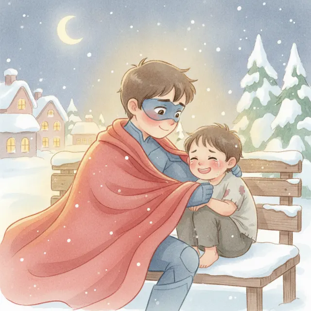 Kai Shares the Cape story for kids illustration