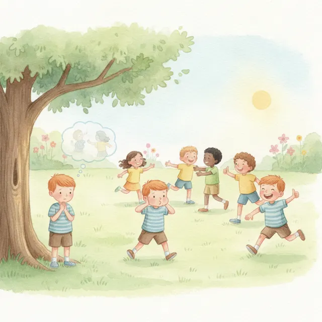 Leo Joins the Game story for kids illustration