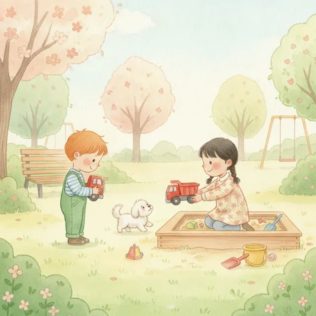 Leo Makes a Friend story for kids illustration