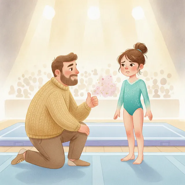 Lila's Big Gymnastics Show story for kids illustration