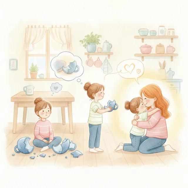 Lila Tells the Truth story for kids illustration