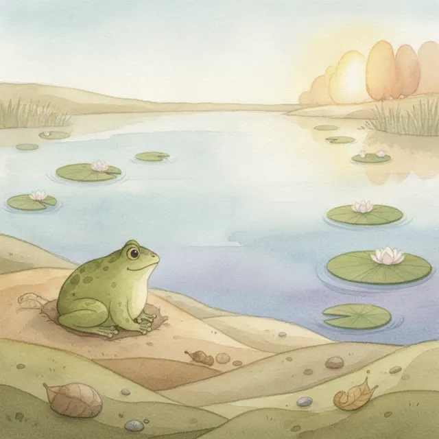 Lily Pad Letters story for kids illustration