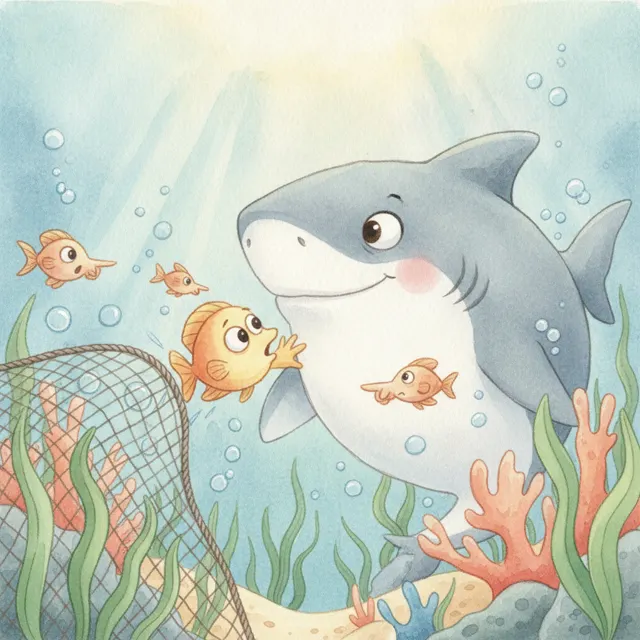 Listen to the Little Warning story for kids illustration