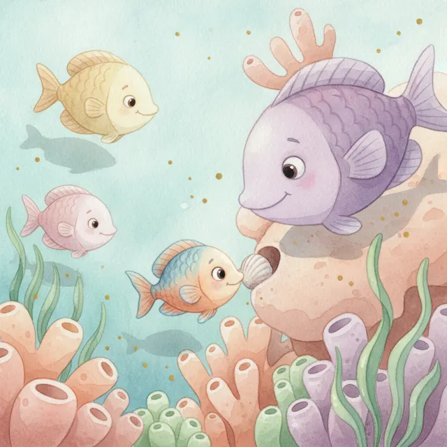 Little Fish, Big Difference story for kids illustration