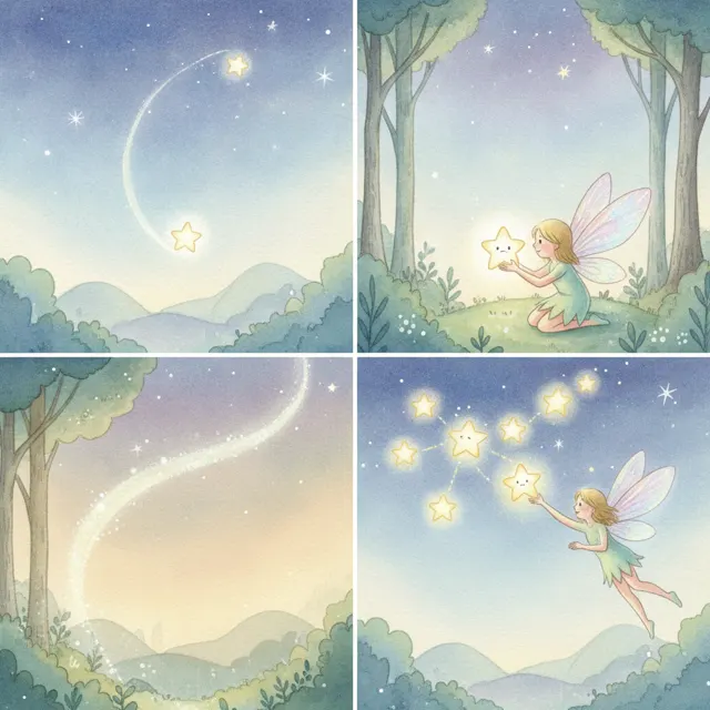 Luma and the Lost Star story for kids illustration