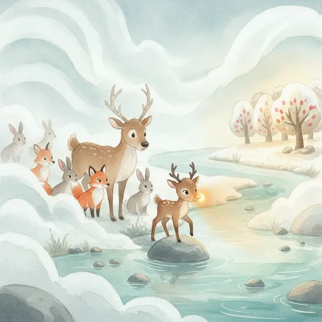 Lumi Leads Through the Fog story for kids illustration